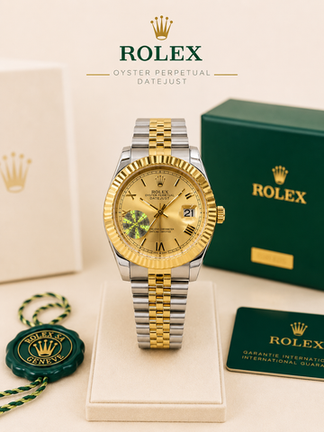 Royal Datejust Gold Stainless Steel Watch